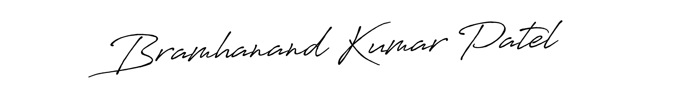 Make a beautiful signature design for name Bramhanand Kumar Patel. With this signature (Antro_Vectra_Bolder) style, you can create a handwritten signature for free. Bramhanand Kumar Patel signature style 7 images and pictures png