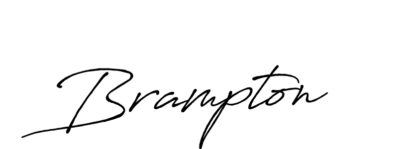 Brampton stylish signature style. Best Handwritten Sign (Antro_Vectra_Bolder) for my name. Handwritten Signature Collection Ideas for my name Brampton. Brampton signature style 7 images and pictures png