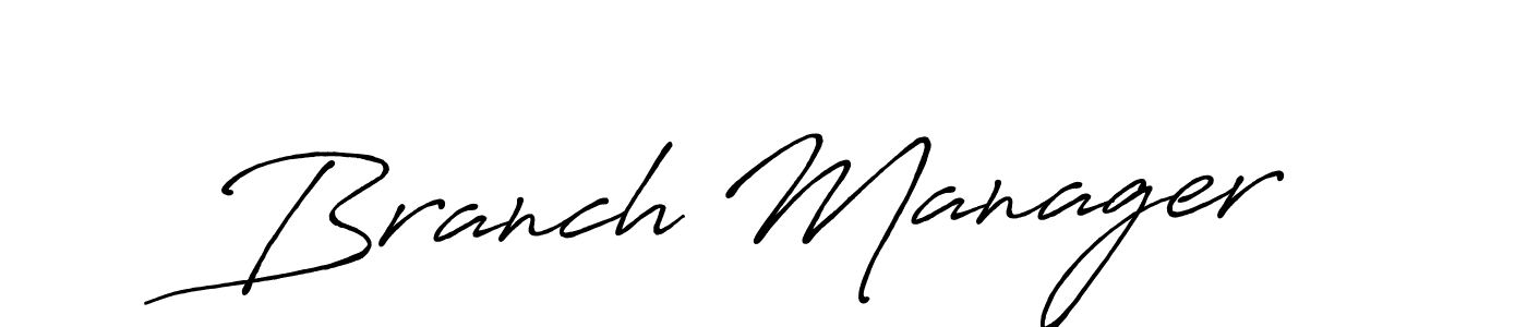 It looks lik you need a new signature style for name Branch Manager. Design unique handwritten (Antro_Vectra_Bolder) signature with our free signature maker in just a few clicks. Branch Manager signature style 7 images and pictures png