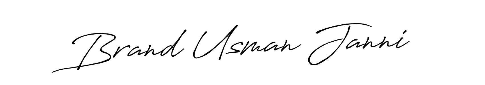 Also we have Brand Usman Janni name is the best signature style. Create professional handwritten signature collection using Antro_Vectra_Bolder autograph style. Brand Usman Janni signature style 7 images and pictures png