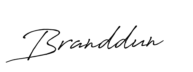 Use a signature maker to create a handwritten signature online. With this signature software, you can design (Antro_Vectra_Bolder) your own signature for name Branddun. Branddun signature style 7 images and pictures png