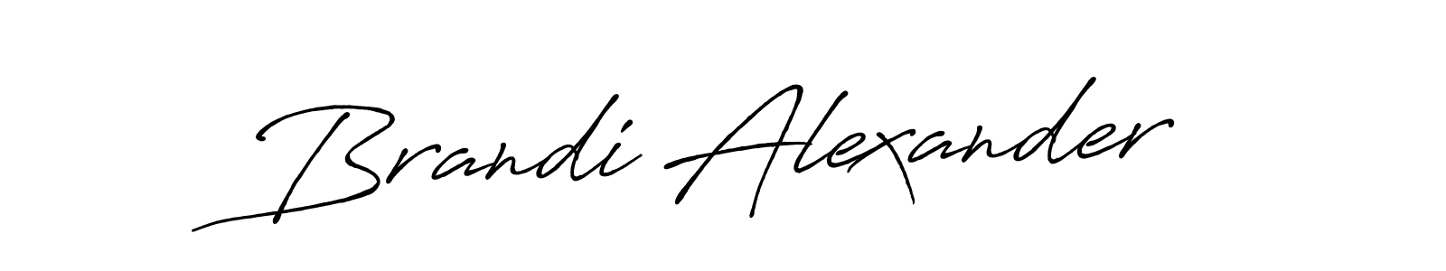 Create a beautiful signature design for name Brandi Alexander. With this signature (Antro_Vectra_Bolder) fonts, you can make a handwritten signature for free. Brandi Alexander signature style 7 images and pictures png
