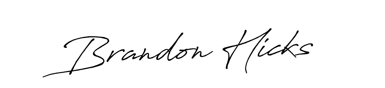 Design your own signature with our free online signature maker. With this signature software, you can create a handwritten (Antro_Vectra_Bolder) signature for name Brandon Hicks. Brandon Hicks signature style 7 images and pictures png