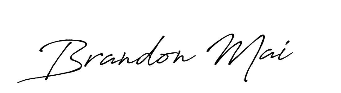 Make a beautiful signature design for name Brandon Mai. With this signature (Antro_Vectra_Bolder) style, you can create a handwritten signature for free. Brandon Mai signature style 7 images and pictures png