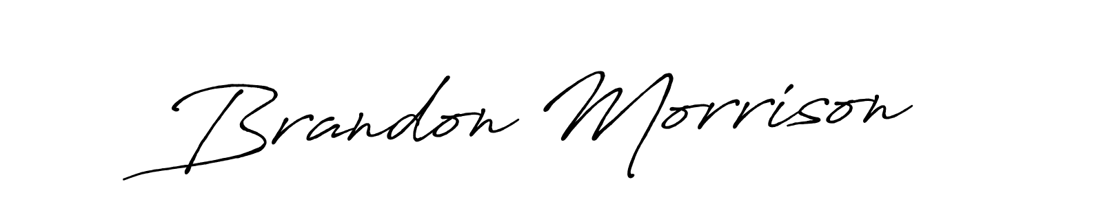 Design your own signature with our free online signature maker. With this signature software, you can create a handwritten (Antro_Vectra_Bolder) signature for name Brandon Morrison. Brandon Morrison signature style 7 images and pictures png