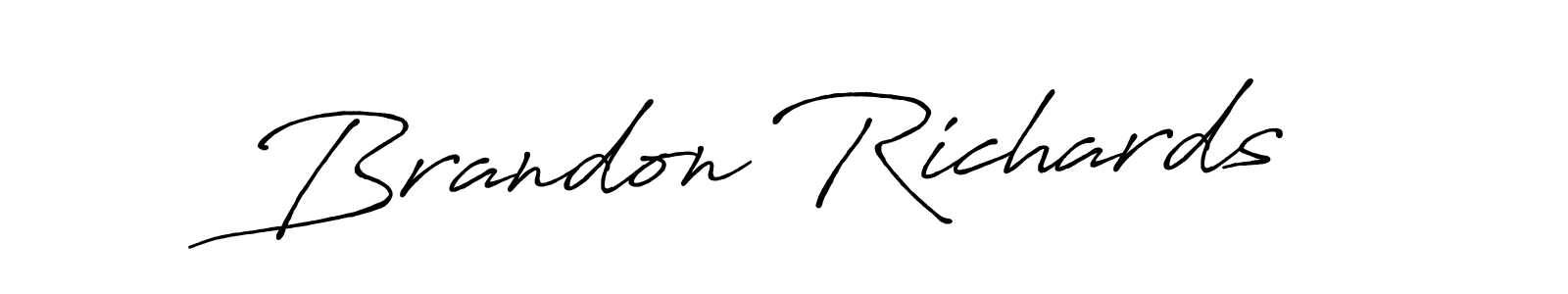 Design your own signature with our free online signature maker. With this signature software, you can create a handwritten (Antro_Vectra_Bolder) signature for name Brandon Richards. Brandon Richards signature style 7 images and pictures png