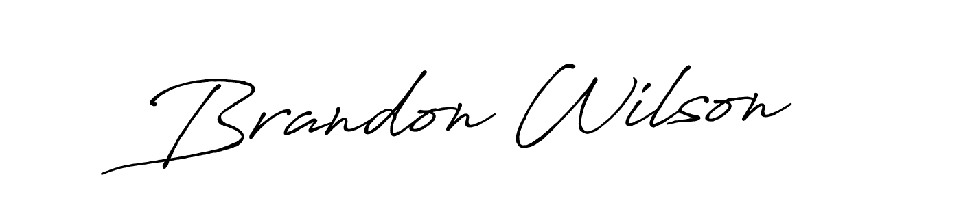 Brandon Wilson stylish signature style. Best Handwritten Sign (Antro_Vectra_Bolder) for my name. Handwritten Signature Collection Ideas for my name Brandon Wilson. Brandon Wilson signature style 7 images and pictures png