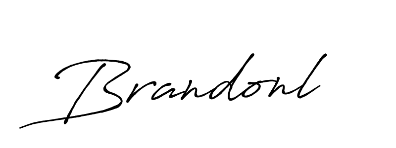 Make a beautiful signature design for name Brandonl. With this signature (Antro_Vectra_Bolder) style, you can create a handwritten signature for free. Brandonl signature style 7 images and pictures png