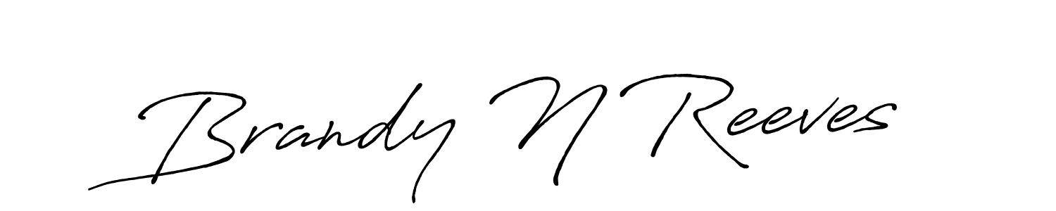 Create a beautiful signature design for name Brandy N Reeves. With this signature (Antro_Vectra_Bolder) fonts, you can make a handwritten signature for free. Brandy N Reeves signature style 7 images and pictures png