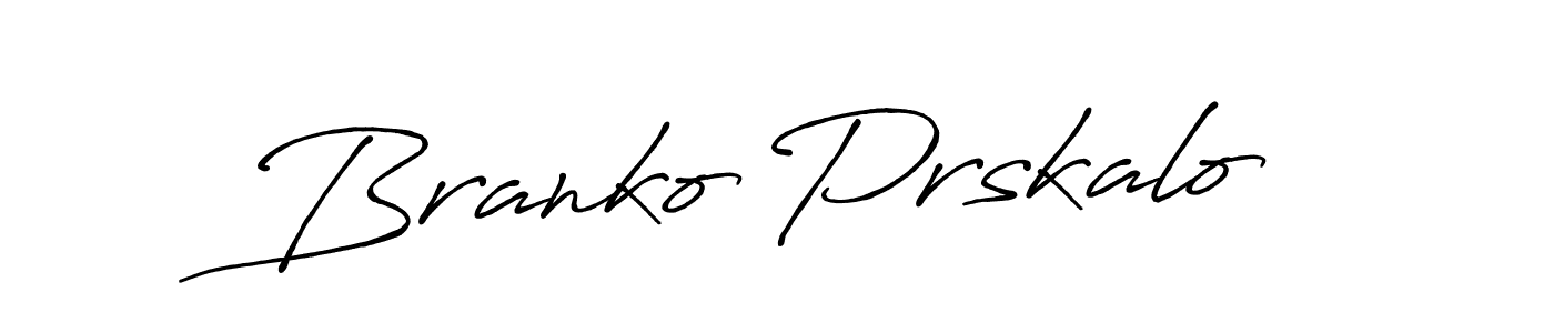 Make a beautiful signature design for name Branko Prskalo. With this signature (Antro_Vectra_Bolder) style, you can create a handwritten signature for free. Branko Prskalo signature style 7 images and pictures png
