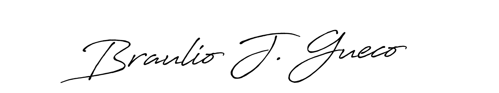 Similarly Antro_Vectra_Bolder is the best handwritten signature design. Signature creator online .You can use it as an online autograph creator for name Braulio J. Gueco. Braulio J. Gueco signature style 7 images and pictures png