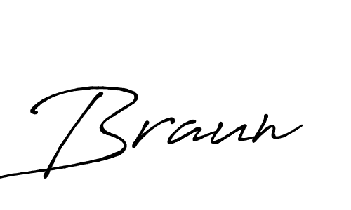 Design your own signature with our free online signature maker. With this signature software, you can create a handwritten (Antro_Vectra_Bolder) signature for name Braun. Braun signature style 7 images and pictures png