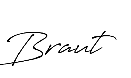 Antro_Vectra_Bolder is a professional signature style that is perfect for those who want to add a touch of class to their signature. It is also a great choice for those who want to make their signature more unique. Get Braut name to fancy signature for free. Braut signature style 7 images and pictures png