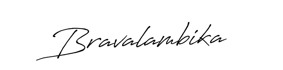 How to make Bravalambika signature? Antro_Vectra_Bolder is a professional autograph style. Create handwritten signature for Bravalambika name. Bravalambika signature style 7 images and pictures png