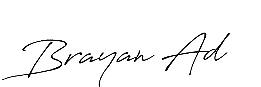 Create a beautiful signature design for name Brayan Ad. With this signature (Antro_Vectra_Bolder) fonts, you can make a handwritten signature for free. Brayan Ad signature style 7 images and pictures png