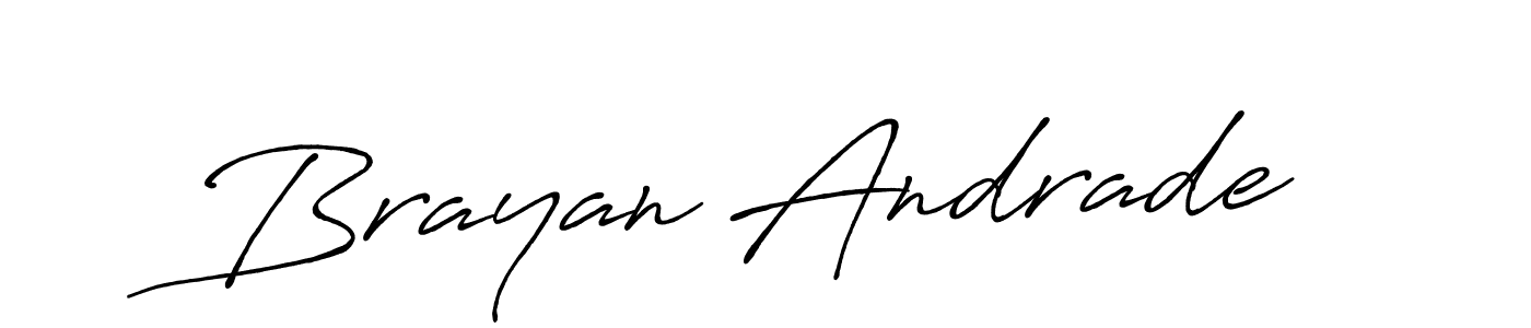 Similarly Antro_Vectra_Bolder is the best handwritten signature design. Signature creator online .You can use it as an online autograph creator for name Brayan Andrade. Brayan Andrade signature style 7 images and pictures png