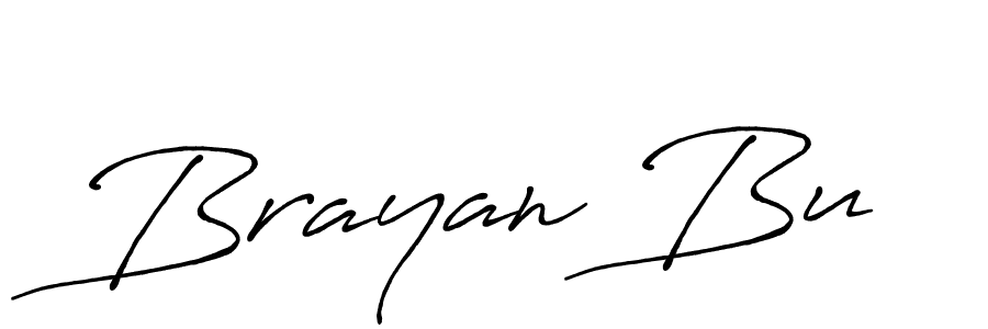 Create a beautiful signature design for name Brayan Bu. With this signature (Antro_Vectra_Bolder) fonts, you can make a handwritten signature for free. Brayan Bu signature style 7 images and pictures png