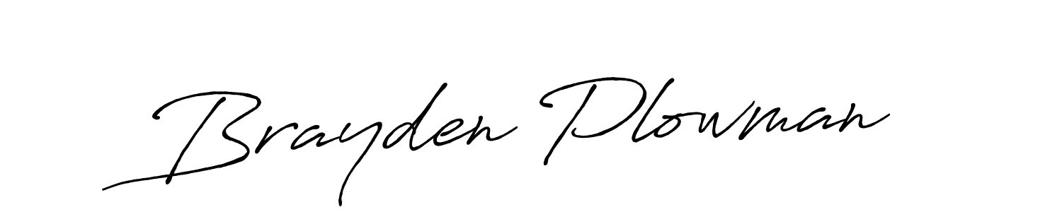 Create a beautiful signature design for name Brayden Plowman. With this signature (Antro_Vectra_Bolder) fonts, you can make a handwritten signature for free. Brayden Plowman signature style 7 images and pictures png