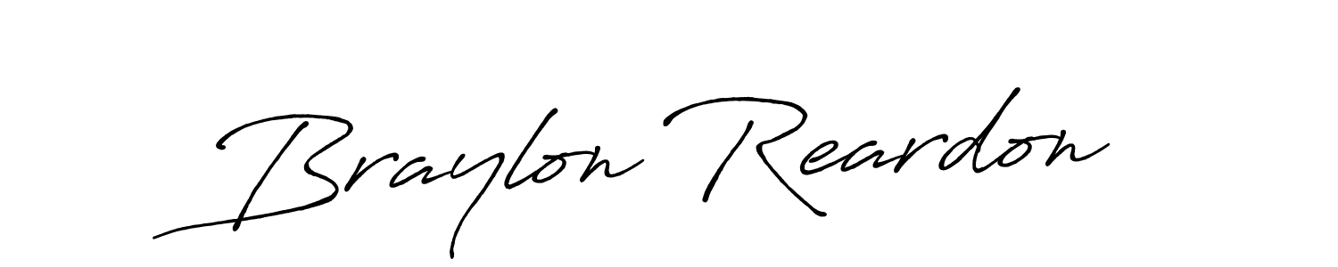 Braylon Reardon stylish signature style. Best Handwritten Sign (Antro_Vectra_Bolder) for my name. Handwritten Signature Collection Ideas for my name Braylon Reardon. Braylon Reardon signature style 7 images and pictures png