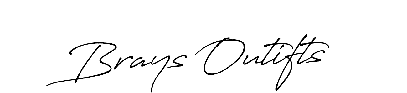 Similarly Antro_Vectra_Bolder is the best handwritten signature design. Signature creator online .You can use it as an online autograph creator for name Brays Outifts. Brays Outifts signature style 7 images and pictures png