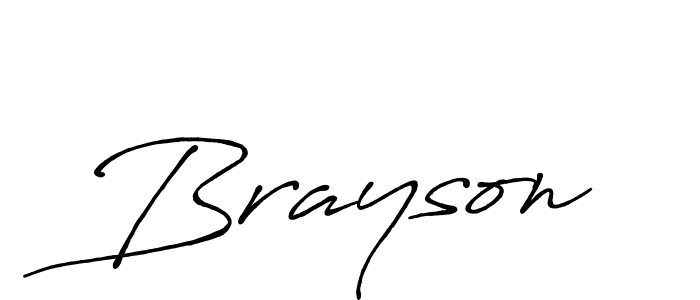 Also we have Brayson name is the best signature style. Create professional handwritten signature collection using Antro_Vectra_Bolder autograph style. Brayson signature style 7 images and pictures png