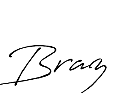 Braz stylish signature style. Best Handwritten Sign (Antro_Vectra_Bolder) for my name. Handwritten Signature Collection Ideas for my name Braz. Braz signature style 7 images and pictures png