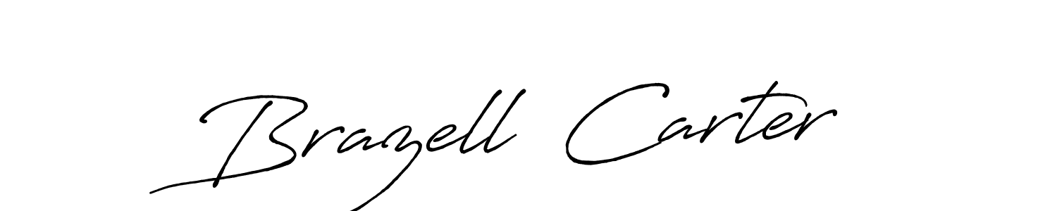 Design your own signature with our free online signature maker. With this signature software, you can create a handwritten (Antro_Vectra_Bolder) signature for name Brazell  Carter. Brazell  Carter signature style 7 images and pictures png