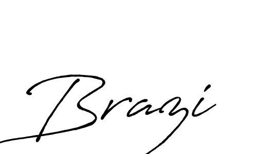 Use a signature maker to create a handwritten signature online. With this signature software, you can design (Antro_Vectra_Bolder) your own signature for name Brazi. Brazi signature style 7 images and pictures png