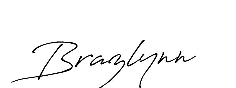 Create a beautiful signature design for name Brazlynn. With this signature (Antro_Vectra_Bolder) fonts, you can make a handwritten signature for free. Brazlynn signature style 7 images and pictures png