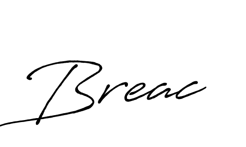 Create a beautiful signature design for name Breac. With this signature (Antro_Vectra_Bolder) fonts, you can make a handwritten signature for free. Breac signature style 7 images and pictures png