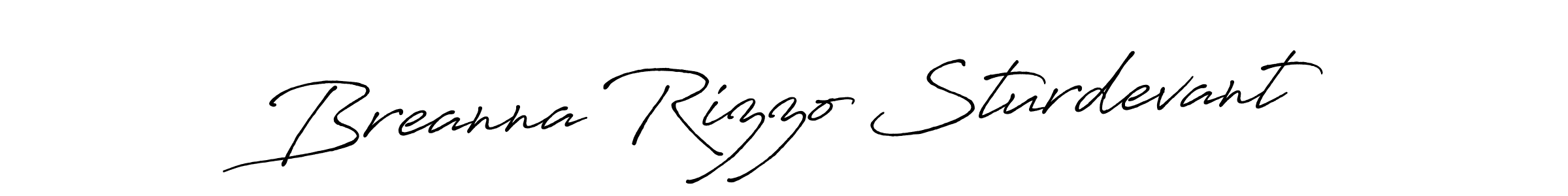 Design your own signature with our free online signature maker. With this signature software, you can create a handwritten (Antro_Vectra_Bolder) signature for name Breanna Rizzo Sturdevant. Breanna Rizzo Sturdevant signature style 7 images and pictures png