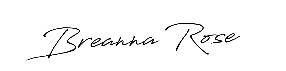 Design your own signature with our free online signature maker. With this signature software, you can create a handwritten (Antro_Vectra_Bolder) signature for name Breanna Rose. Breanna Rose signature style 7 images and pictures png