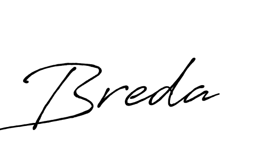 Create a beautiful signature design for name Breda. With this signature (Antro_Vectra_Bolder) fonts, you can make a handwritten signature for free. Breda signature style 7 images and pictures png