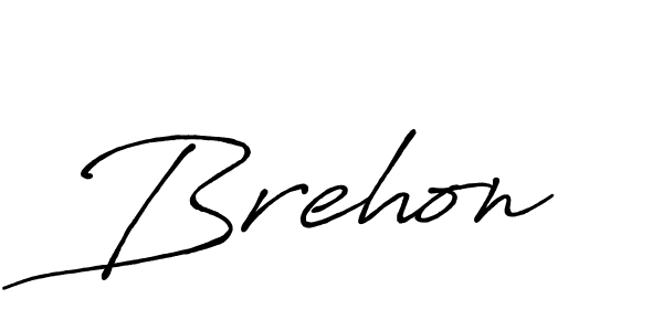 Create a beautiful signature design for name Brehon. With this signature (Antro_Vectra_Bolder) fonts, you can make a handwritten signature for free. Brehon signature style 7 images and pictures png