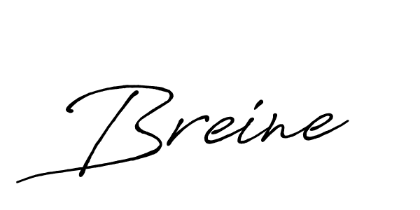 Create a beautiful signature design for name Breine. With this signature (Antro_Vectra_Bolder) fonts, you can make a handwritten signature for free. Breine signature style 7 images and pictures png