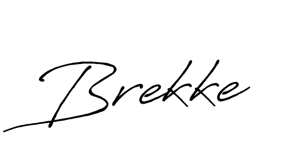 Brekke stylish signature style. Best Handwritten Sign (Antro_Vectra_Bolder) for my name. Handwritten Signature Collection Ideas for my name Brekke. Brekke signature style 7 images and pictures png