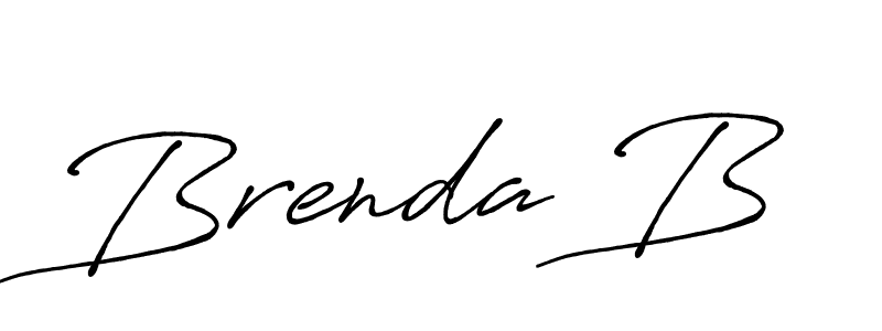 Brenda B stylish signature style. Best Handwritten Sign (Antro_Vectra_Bolder) for my name. Handwritten Signature Collection Ideas for my name Brenda B. Brenda B signature style 7 images and pictures png