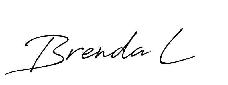 The best way (Antro_Vectra_Bolder) to make a short signature is to pick only two or three words in your name. The name Brenda L include a total of six letters. For converting this name. Brenda L signature style 7 images and pictures png