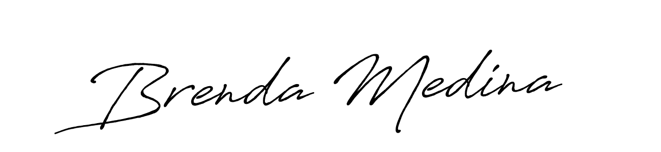 The best way (Antro_Vectra_Bolder) to make a short signature is to pick only two or three words in your name. The name Brenda Medina include a total of six letters. For converting this name. Brenda Medina signature style 7 images and pictures png