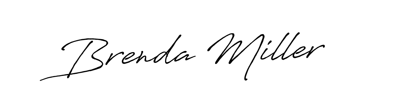 Use a signature maker to create a handwritten signature online. With this signature software, you can design (Antro_Vectra_Bolder) your own signature for name Brenda Miller. Brenda Miller signature style 7 images and pictures png