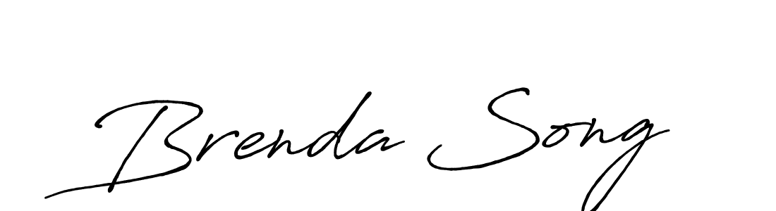 How to make Brenda Song name signature. Use Antro_Vectra_Bolder style for creating short signs online. This is the latest handwritten sign. Brenda Song signature style 7 images and pictures png