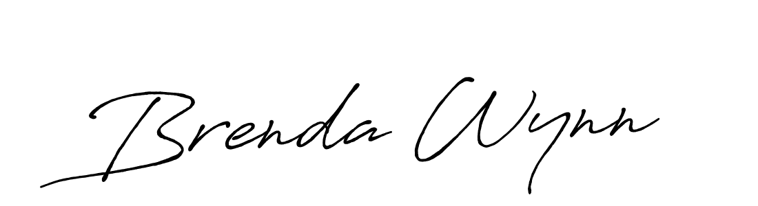 Use a signature maker to create a handwritten signature online. With this signature software, you can design (Antro_Vectra_Bolder) your own signature for name Brenda Wynn. Brenda Wynn signature style 7 images and pictures png