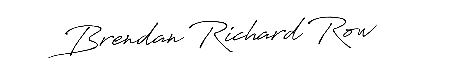 Antro_Vectra_Bolder is a professional signature style that is perfect for those who want to add a touch of class to their signature. It is also a great choice for those who want to make their signature more unique. Get Brendan Richard Row name to fancy signature for free. Brendan Richard Row signature style 7 images and pictures png