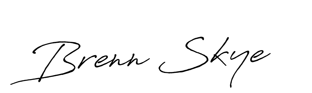 Create a beautiful signature design for name Brenn Skye. With this signature (Antro_Vectra_Bolder) fonts, you can make a handwritten signature for free. Brenn Skye signature style 7 images and pictures png