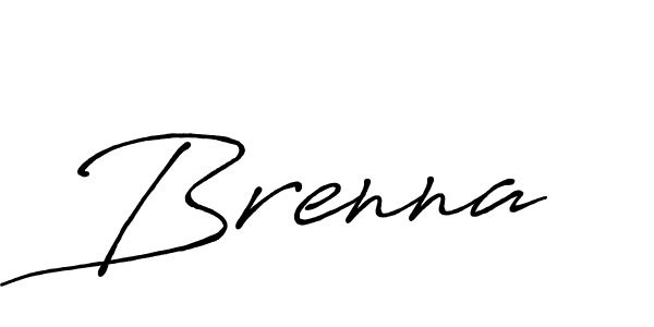How to make Brenna name signature. Use Antro_Vectra_Bolder style for creating short signs online. This is the latest handwritten sign. Brenna signature style 7 images and pictures png