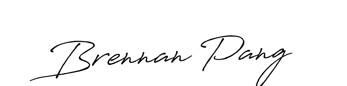 Design your own signature with our free online signature maker. With this signature software, you can create a handwritten (Antro_Vectra_Bolder) signature for name Brennan Pang. Brennan Pang signature style 7 images and pictures png