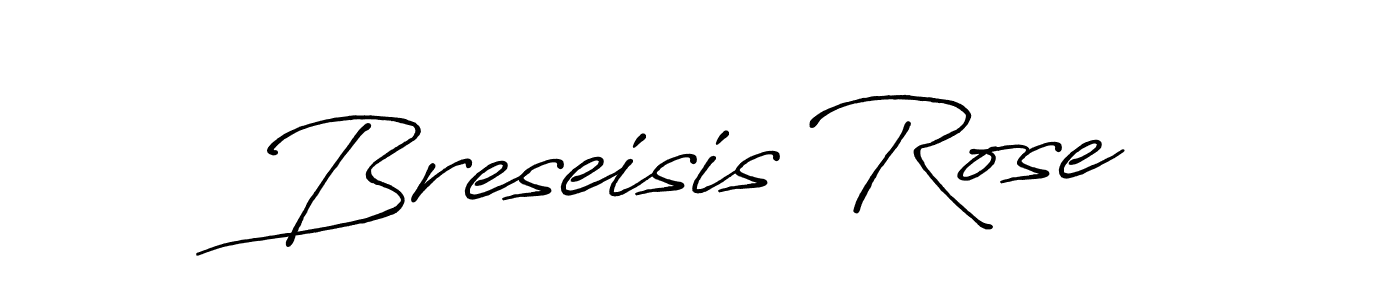 How to make Breseisis Rose name signature. Use Antro_Vectra_Bolder style for creating short signs online. This is the latest handwritten sign. Breseisis Rose signature style 7 images and pictures png