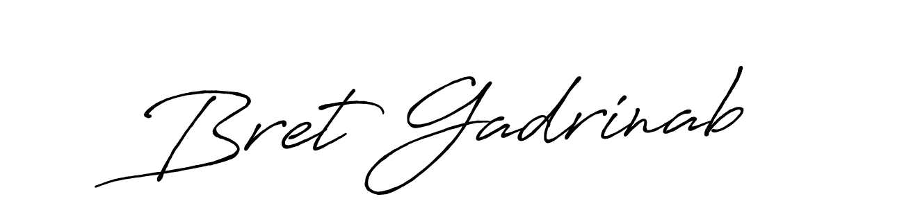 Create a beautiful signature design for name Bret Gadrinab. With this signature (Antro_Vectra_Bolder) fonts, you can make a handwritten signature for free. Bret Gadrinab signature style 7 images and pictures png