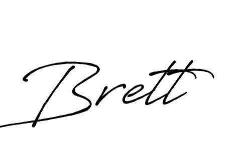 Brett stylish signature style. Best Handwritten Sign (Antro_Vectra_Bolder) for my name. Handwritten Signature Collection Ideas for my name Brett. Brett signature style 7 images and pictures png