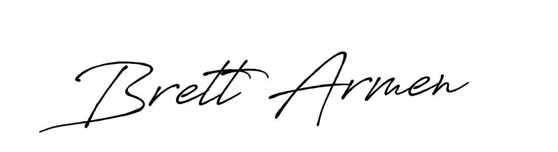 Also we have Brett Armen name is the best signature style. Create professional handwritten signature collection using Antro_Vectra_Bolder autograph style. Brett Armen signature style 7 images and pictures png